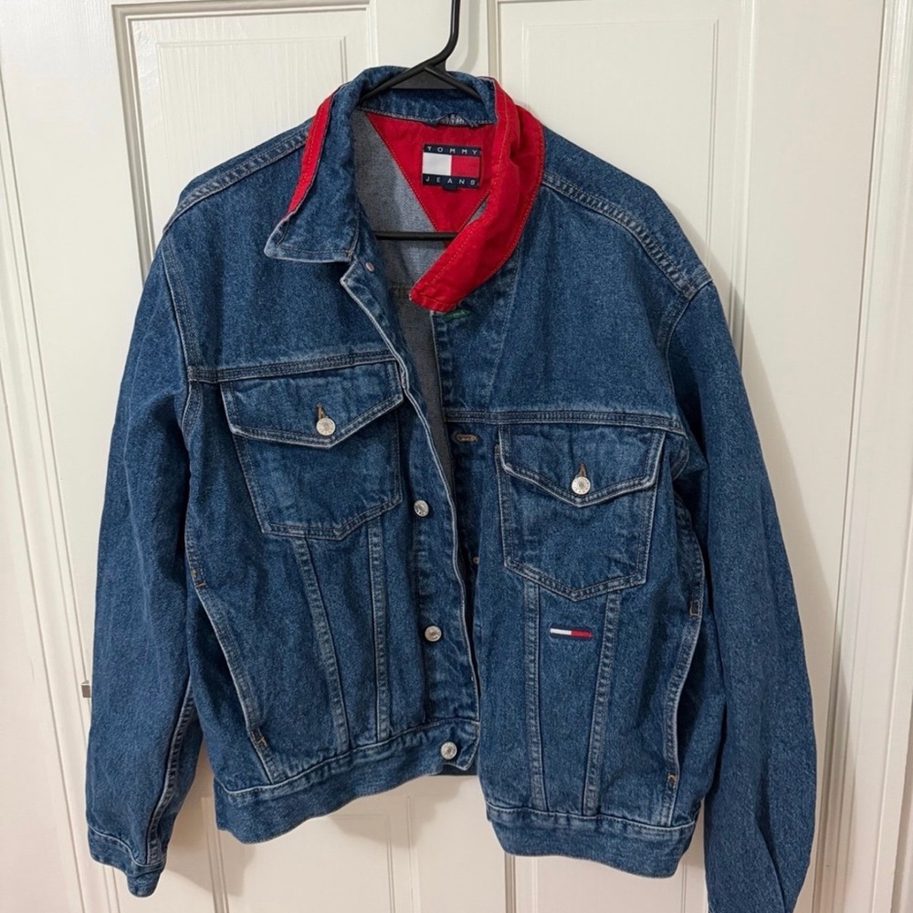 Tommy Hilfiger Denim Jacket with Red Accents